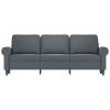 3-seater Sofa Dark Grey Velvet (100% polyester) 3-seater Durable