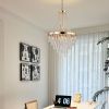 20" Modern Crystal Pendant Chandelier with Golden Finish