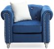 Glory Furniture Raisa G861A-C Chair, NAVY BLUE