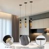 Modern Black Wrought Iron Pendant Light (for Kitchen Island)