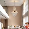 20" Modern Crystal Pendant Chandelier with Golden Finish