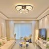 20" Modern Black LED Ceiling Light
