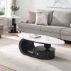 Modern Nesting Coffee Table Set of 2 End Table for Living Room