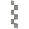 Wall Corner Shelf Concrete Grey Engineered Wood Medium