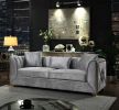 Velencia 2Pc Modern Living Room Set in Silver