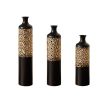 Floor Metal Vases Decorated White Metal
