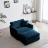 Modern Accent Chair with Ottoman