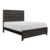 Modern Style Clean Line Design Gray Finish 1pc Queen Size Bed Contemporary Bedroom Furniture