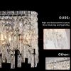 Silver Elegant Oval Crystal Chandelier