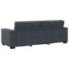 3-seater Sofa Dark grey Velvet