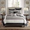 7 Piece Quilt Set with Euro Shams and Throw Pillows