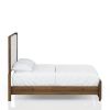 Queen Upholstered Bed in Walnut