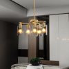 6-Light Gold Chandeliers for Dining Room