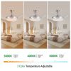 42 Inch 3 Tiers Design Modern LED Ceiling Fan with Light and Remote Control