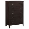 Payton Warm Brown 5-Drawer Chest