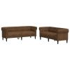 Sofa Set Brown 100% polyester