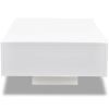 Coffee Table High Gloss White MDF with a high gloss finish