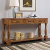 63inch Long Wood Console Table with 3