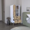 Dresser 52"H Stylish Bedroom Storage Solution with 3 Open Shelves, 2 Drawers
