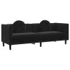 Sofa Black Velvet (100% polyester)