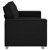Sofa Black 70.87 x 30.71 x 33.07 in Fabric