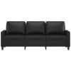3-Seater Sofa Black