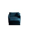 Modern Accent Chair with Ottoman