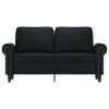 2-seater Sofa Black Faux leather, Metal, Foam 2-seater Durable