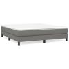 Bed Frame Dark Grey Fabric (100% polyester)