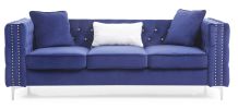 Glory Furniture Paige G829A-S Sofa, BLUE