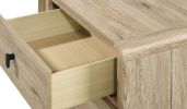 1pc Mid-century Natural Textures Warm, Wood-inspired Finish Ample Drawer Space Six Drawers Dresser Storage Wooden Furniture Beige Color