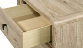 1pc Mid-century Natural Textures Warm, Wood-inspired Finish Ample Drawer Space Five Drawers Tall Chest Storage Wooden Furniture Beige Color