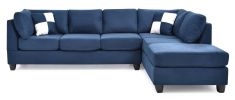 Glory Furniture Malone G630B-SC Sectional ( 3 Boxes), NAVY BLUE