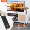 VEVOR Rattan TV Stand for 75in TV, Boho TV Stand with Rattan Door, Entertainment Center with Build-in Socket