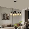 9-Light Black Modern Chandeliers for Dining Room