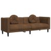 Sofa Set Brown Velvet