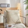 22" x 22" Papyrus Beige Sunny Decorative Throw Pillow for Adults