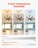 VEVOR 72 In Ceiling Fan with Light, 6-Speed Remote Control, Dimmable 3-Color Temperature