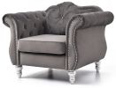 Stylish Dark Gray Transitional Chair