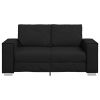 Sofa Black 62.99 x 30.71 x 33.07 in Fabric