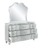 Landmark Traditional Style 9-Drawer Dresser With metal drawer pulls Made with Wood in Silver