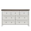Farmhouse 7 Drawers Dresser for Bedroom