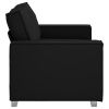 Sofa Black 62.99 x 30.71 x 33.07 in Fabric