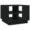 Coffee Table Black Engineered wood Small Coffee Table Square