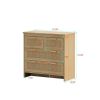 4 Drawers Rattan Cabinet