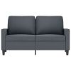 2-seater Sofa Dark grey Velvet (100% polyester)