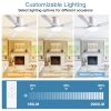 52 in. White Lowe Profile Ceiling Fan with Light