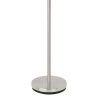 Jessa Brushed Steel Frosted Torchiere Floor Lamp