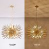 29" Mid-Century Modern 12-Light Starburst Chandelier