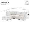 89*79" Modern Modular Sectional Sofa with Deep Seat
